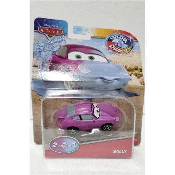 Disney Pixar Cars Color Changers Sally Carrera Purple 2-in-1 Mattel Diecast Toy - Picture 4 of 9